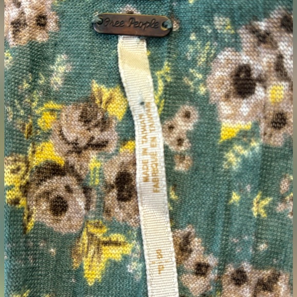 Free People Multi Print Racer Back Tank Top - Picture 4 of 4